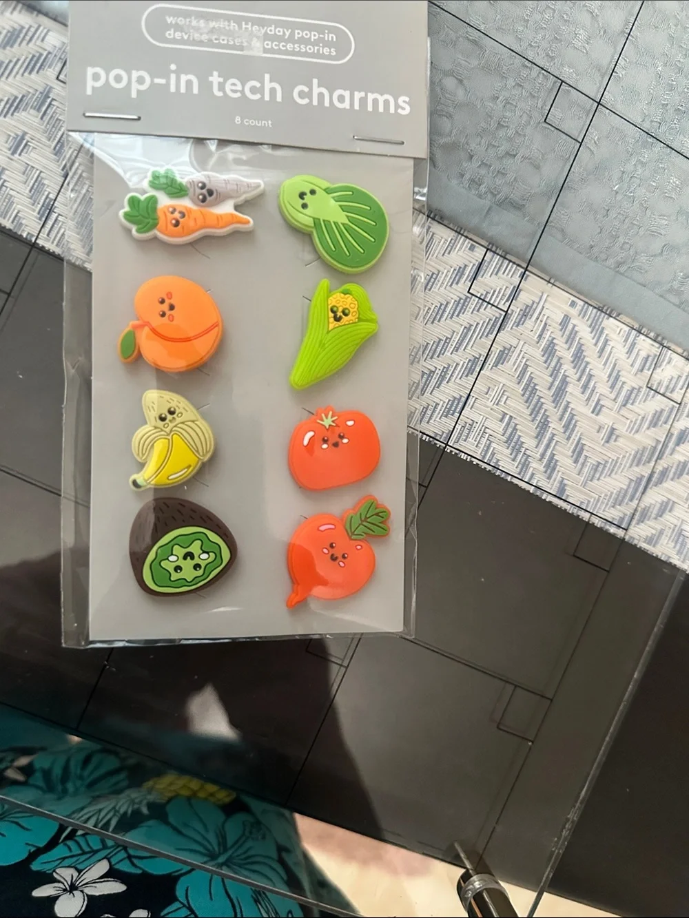 heyday Pop-In Tech Charms - Green, Orange, Red NWT
